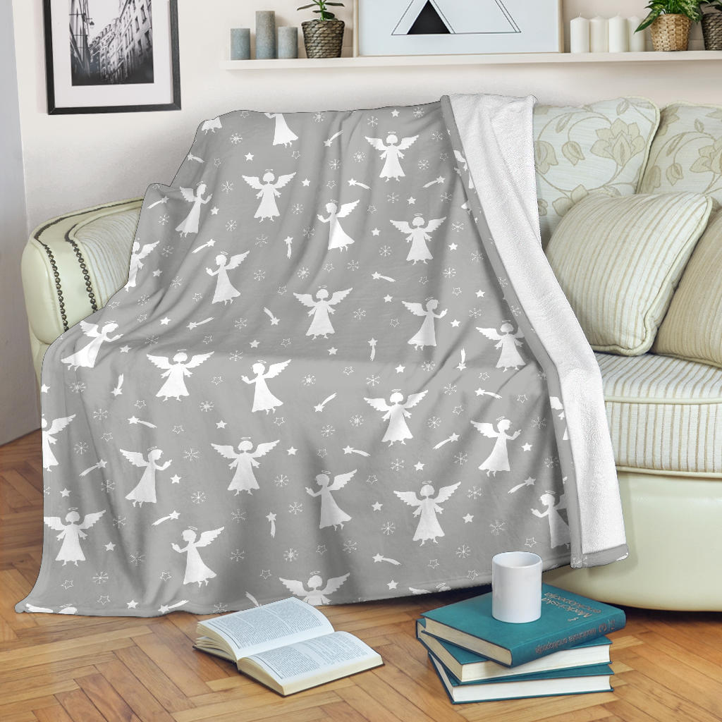 Angel Pattern Print Design 03 Premium Blanket