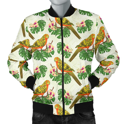 Conures Pattern Print Design 01 Men Bomber Jacket