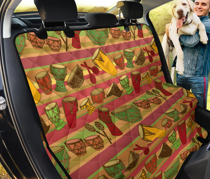 Percussion Pattern Print Design 01 Rear Dog Car Seat Cover Hammock