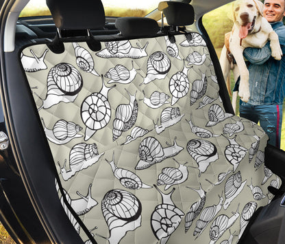 Snail Pattern Print Design 03 Rear Dog Car Seat Cover Hammock