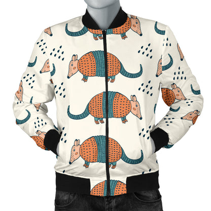 Armadillo Pattern Print Design 01 Men Bomber Jacket
