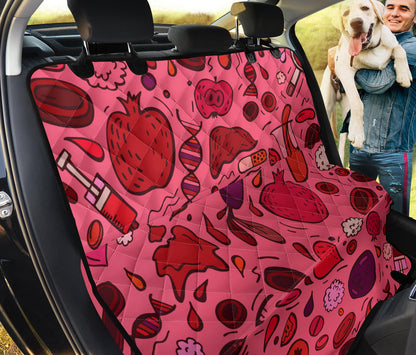 Phlebotomist Pattern Print Design A01 Rear Dog Car Seat Cover Hammock
