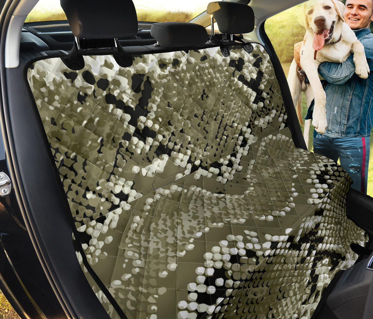 Python Pattern Print Design A04 Rear Dog Car Seat Cover Hammock