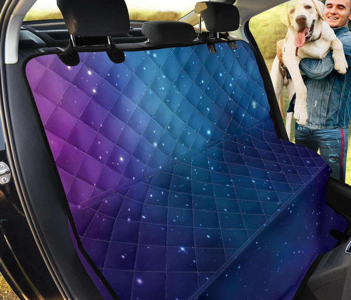 Nebula Pattern Print Design A01 Rear Dog Car Seat Cover Hammock