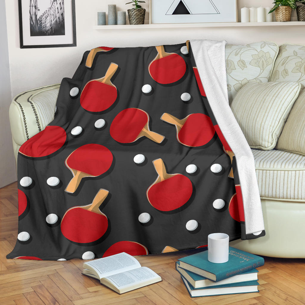 Ping Pong Pattern Print Design A05 Premium Blanket