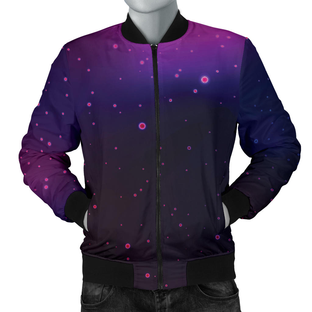 Night sky Pattern Print Design A04 Men Bomber Jacket