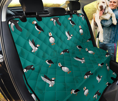 Puffin Pattern Print Design A02 Rear Dog Car Seat Cover Hammock