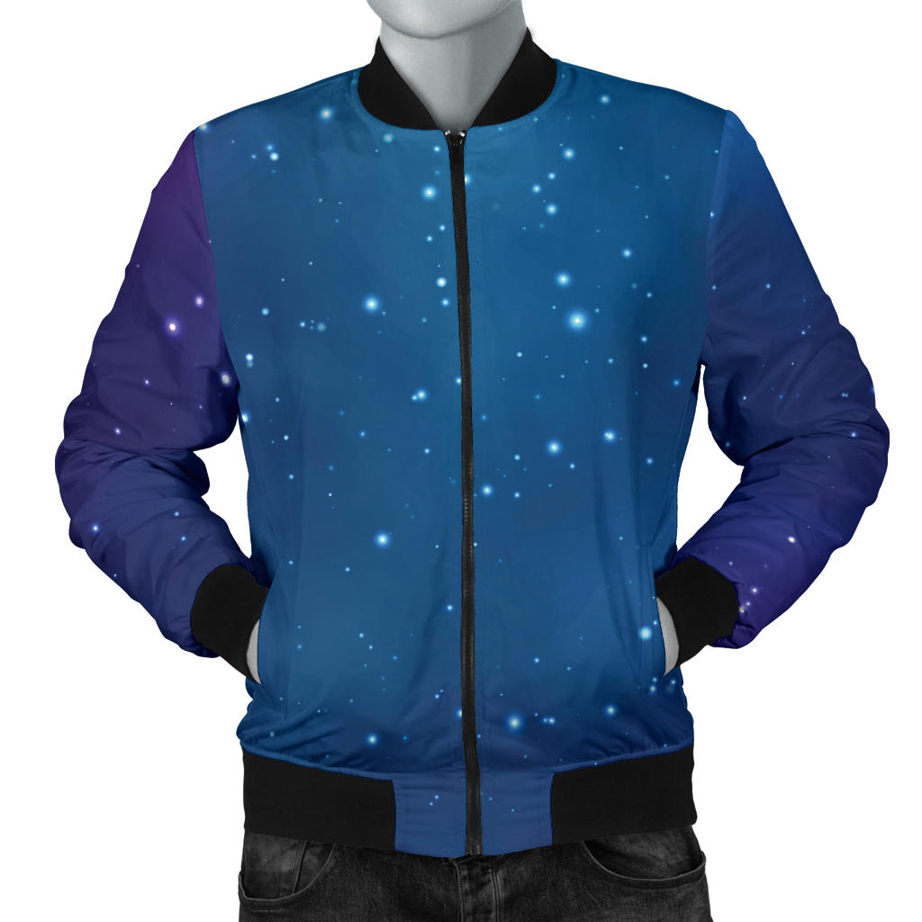 Nebula Pattern Print Design A01 Men Bomber Jacket