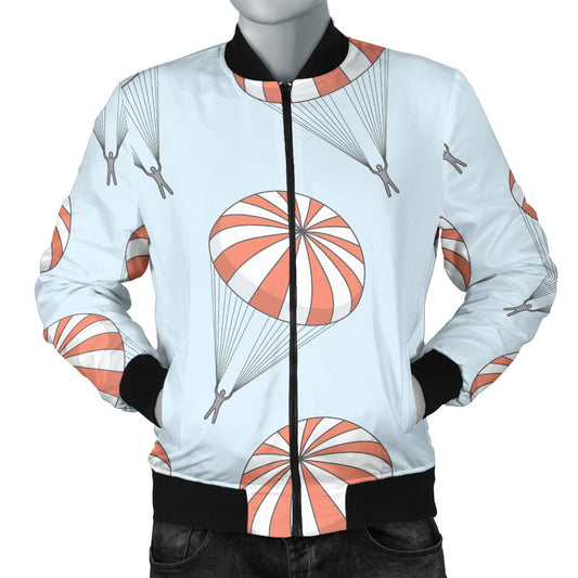 Skydiving Pattern Print Design 01 Men Bomber Jacket