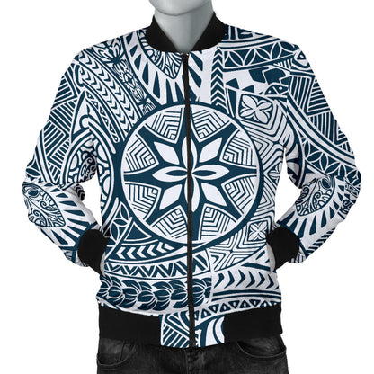 Polynesian Pattern Print Design A03 Men Bomber Jacket