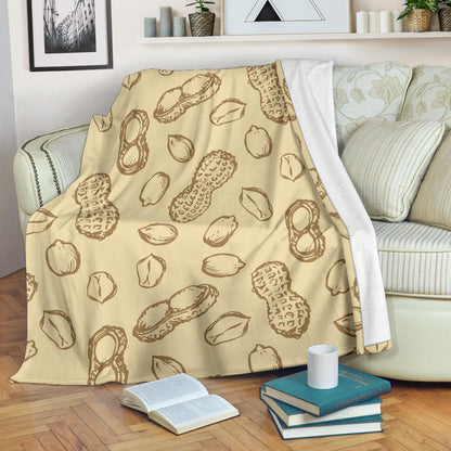 Peanut Pattern Print Design A02 Premium Blanket