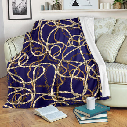 Rope Pattern Print Design A01 Premium Blanket
