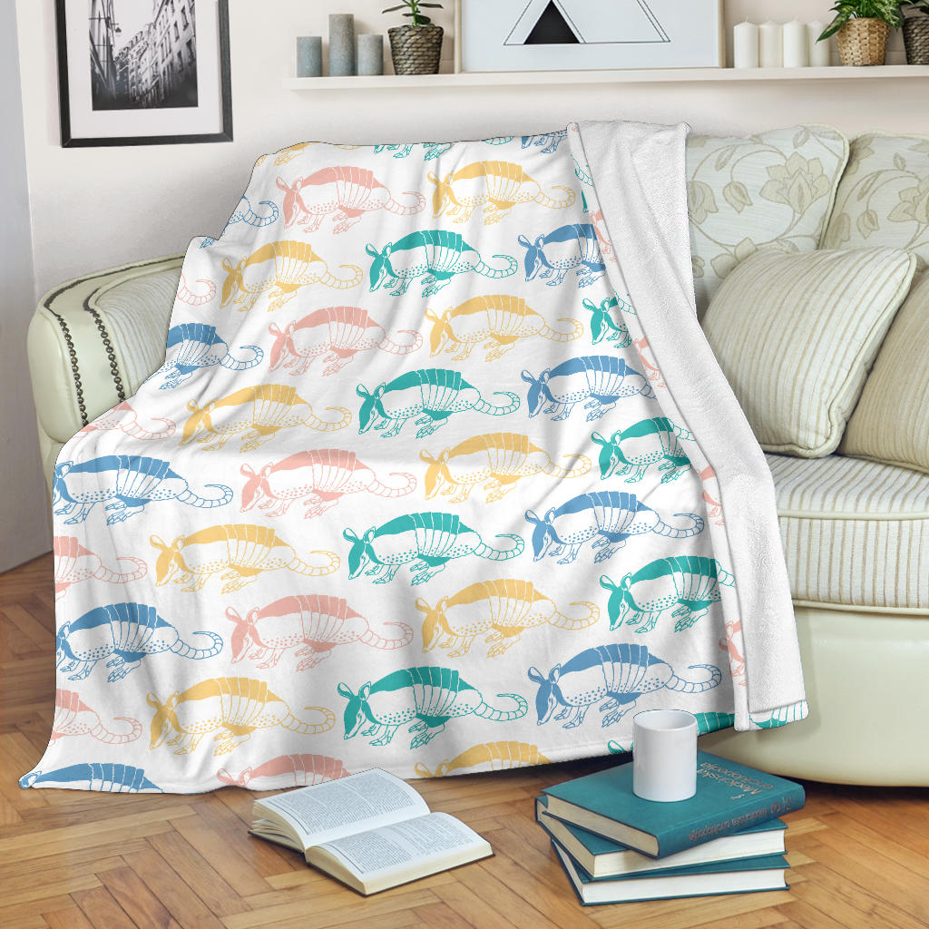 Armadillo Pattern Print Design 05 Premium Blanket