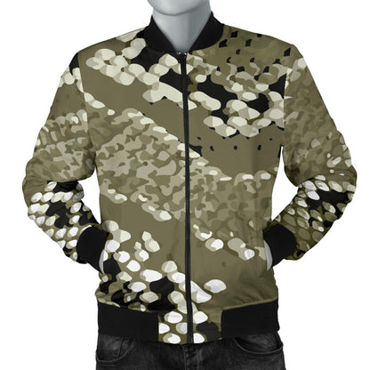 Python Pattern Print Design A04 Men Bomber Jacket
