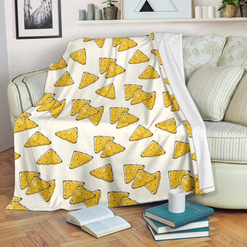 Nachos Pattern Print Design A01 Premium Blanket
