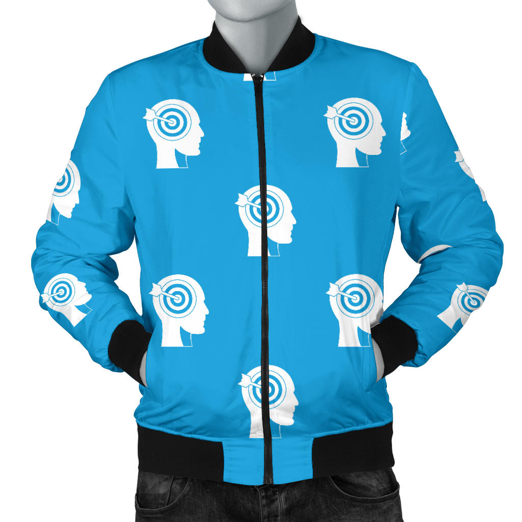 Psychology Pattern Print Design A03 Men Bomber Jacket