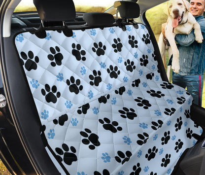 Paw Pattern Print Design A04 Rear Dog Car Seat Cover Hammock