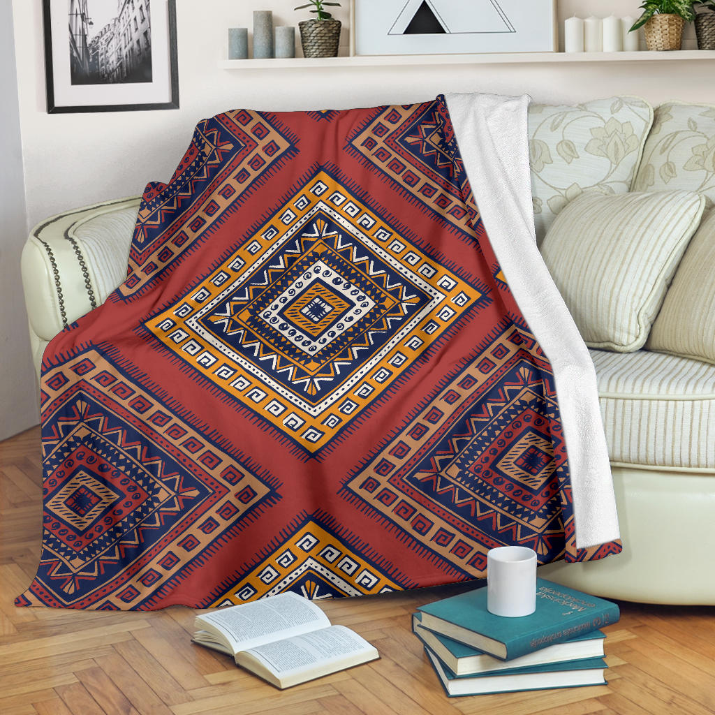 Native Pattern Print Design A06 Premium Blanket