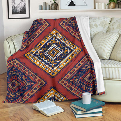 Native Pattern Print Design A06 Premium Blanket