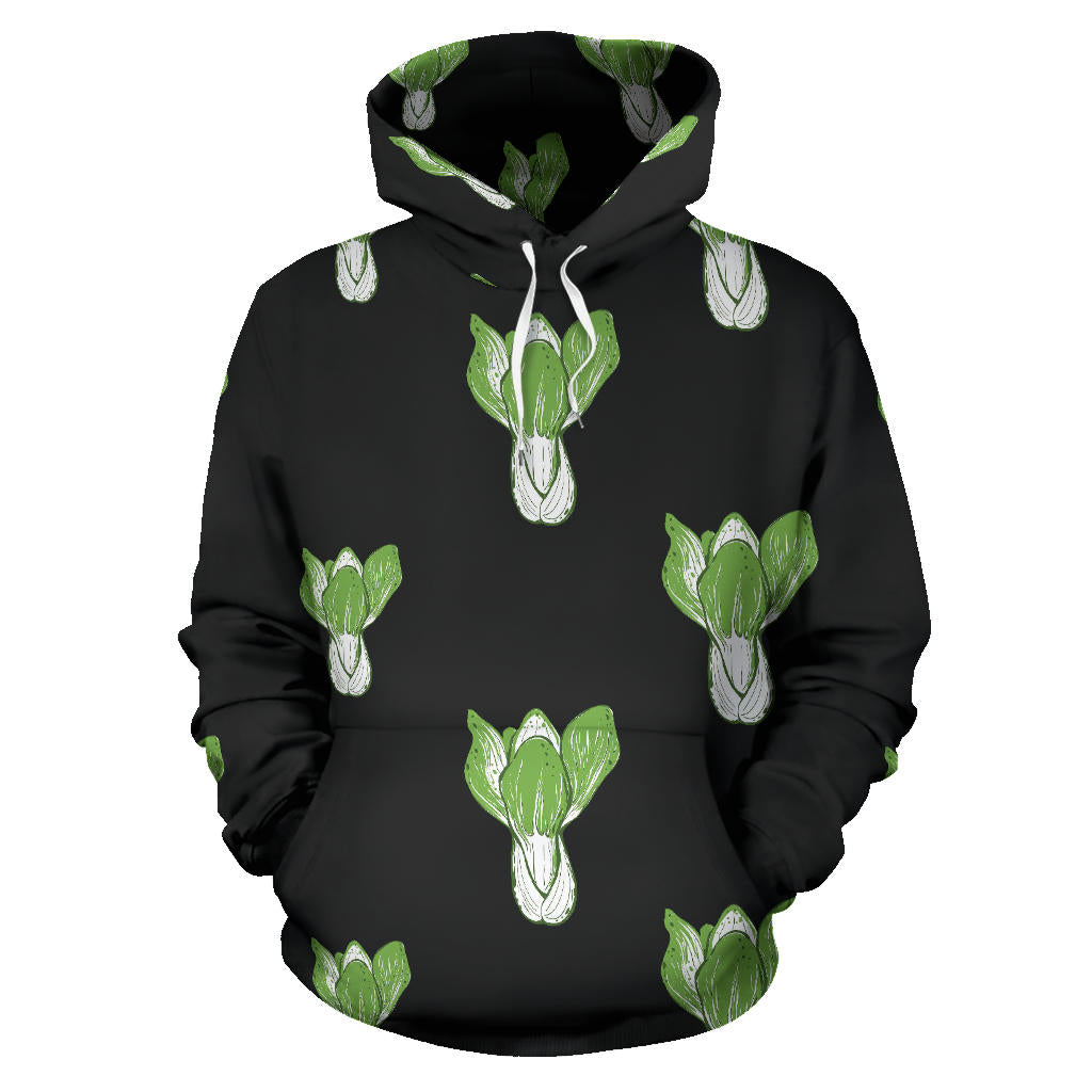 Kale Pattern Print Design 02 Pullover Hoodie