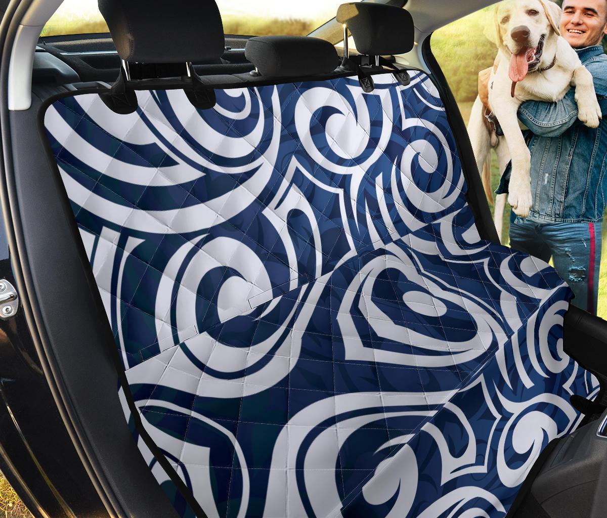 Maori Pattern Print Design 01 Rear Dog Car Seat Cover Hammock