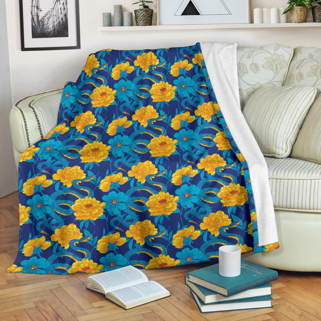Boa Pattern Print Design 01 Premium Blanket