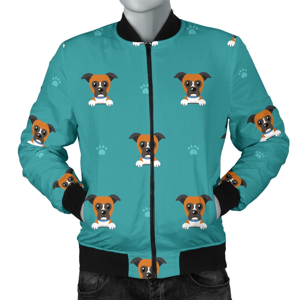 Boxers Pattern Print Design 03 Men Bomber Jacket