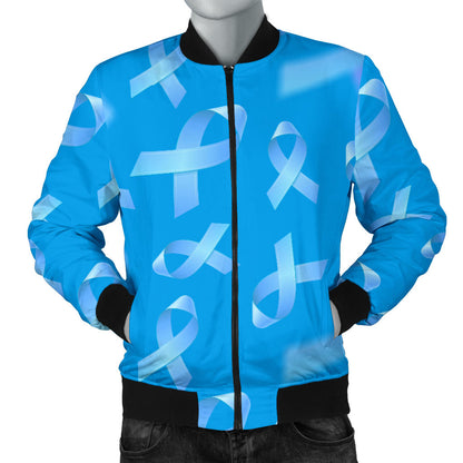 Prostate cancer Pattern Print Design A01 Men Bomber Jacket