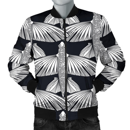 Flying Fish Pattern Print Design 03 Men Bomber Jacket