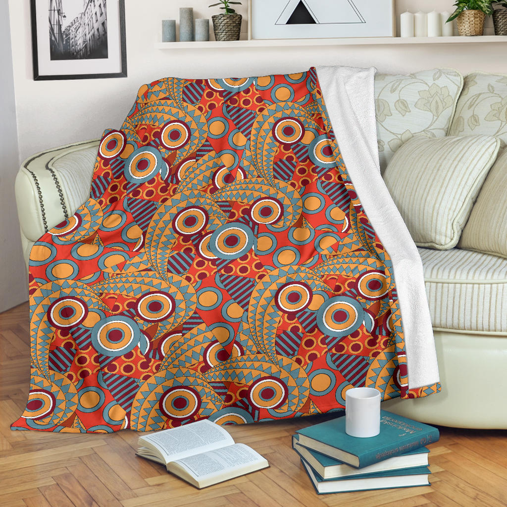 African Pattern Print Design 06 Premium Blanket