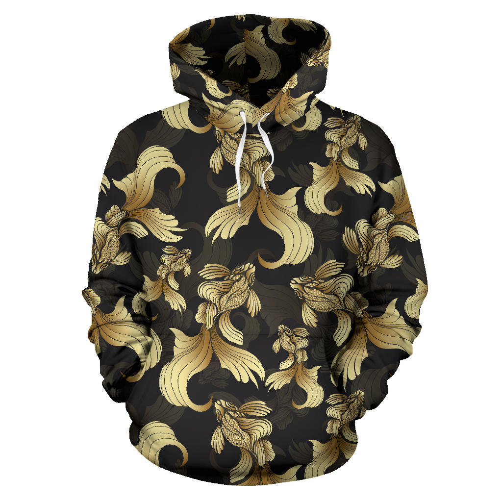 Goldfish Pattern Print Design 02 Pullover Hoodie