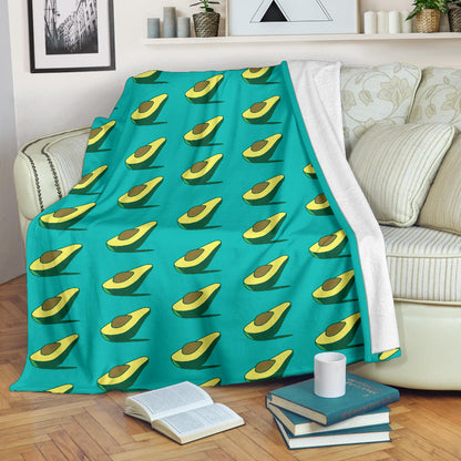 Avocado Pattern Print Design 03 Premium Blanket
