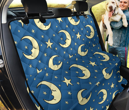 Moon Night Pattern Print Design 03 Rear Dog Car Seat Cover Hammock