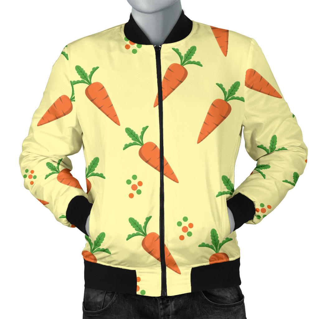 Carrot Pattern Print Design 04 Men Bomber Jacket