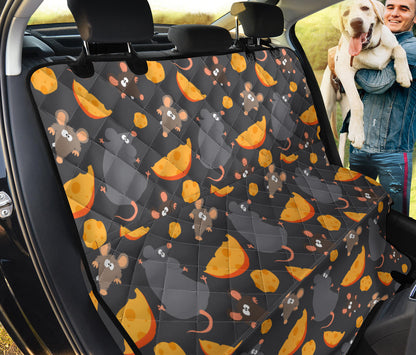 Rat Pattern Print Design 04 Rear Dog Car Seat Cover Hammock