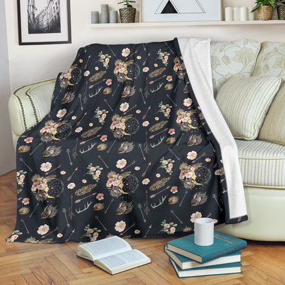 Bohemian Pattern Print Design 09 Premium Blanket