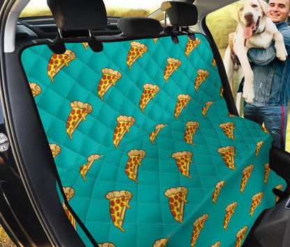 Pizza Pattern Print Design A03 Rear Dog Car Seat Cover Hammock