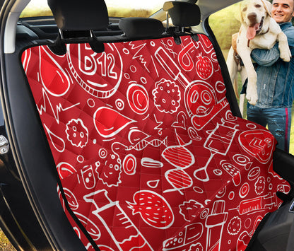 Phlebotomist Pattern Print Design A02 Rear Dog Car Seat Cover Hammock