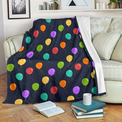 Ballon Colorful Pattern Print Design 03 Premium Blanket