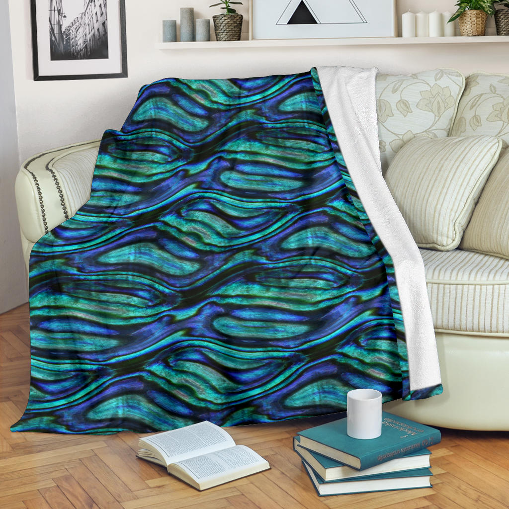 Abalone Pattern Print Design 02 Premium Blanket