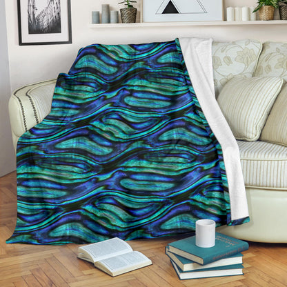 Abalone Pattern Print Design 02 Premium Blanket