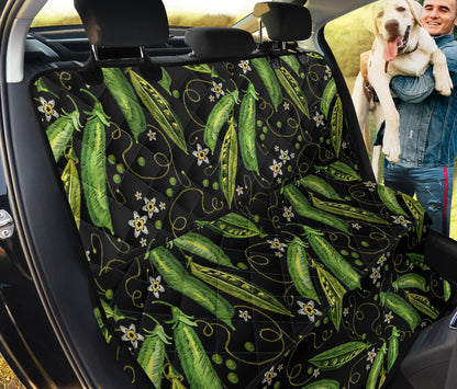 Peas Pattern Print Design A02 Rear Dog Car Seat Cover Hammock