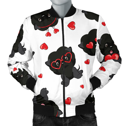 Affenpinscher Pattern Print Design 01 Men Bomber Jacket