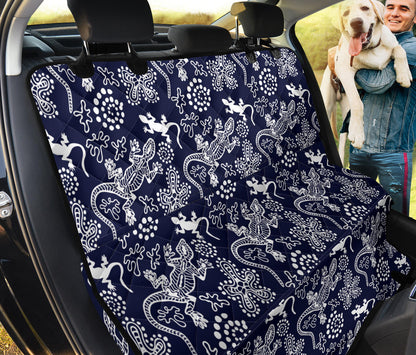 lizard Pattern Print Design 03 Rear Dog Car Seat Cover Hammock