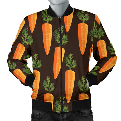 Carrot Pattern Print Design 06 Men Bomber Jacket