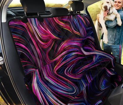 Liquid Pattern Print Design 01 Rear Dog Car Seat Cover Hammock