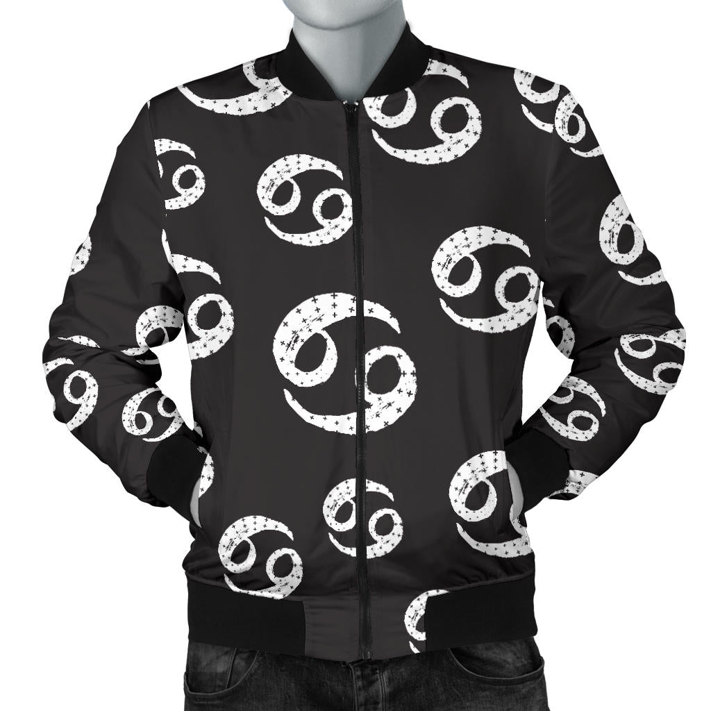 Cancer Zodiac Pattern Print Design 02 Men Bomber Jacket