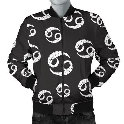 Cancer Zodiac Pattern Print Design 02 Men Bomber Jacket