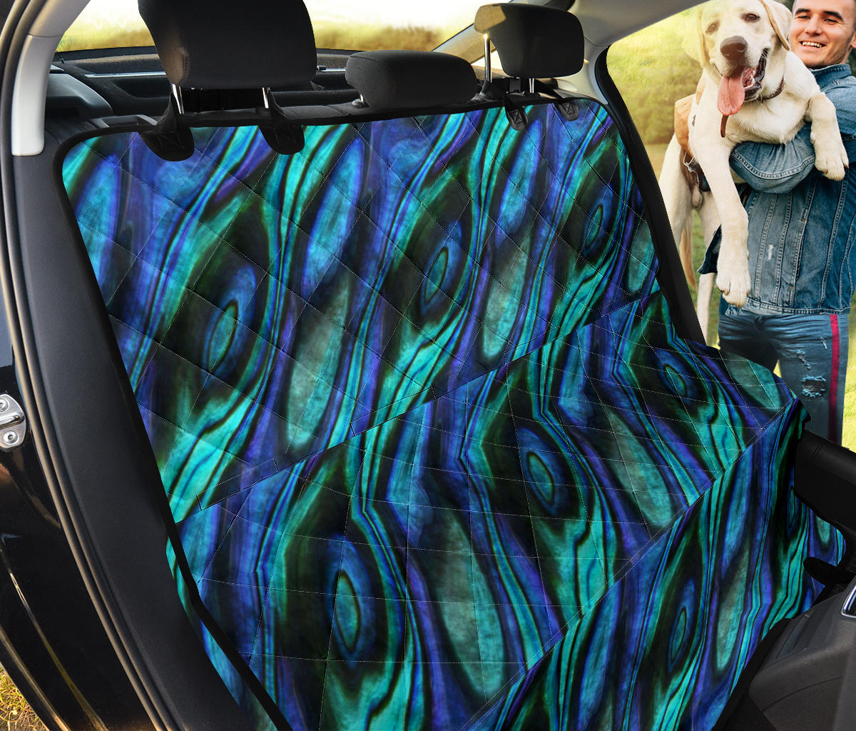 Abalone Pattern Print Design 03 Rear Dog Car Seat Cover Hammock