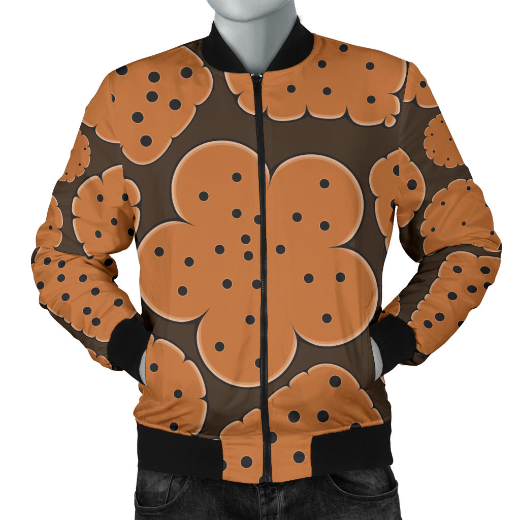 Cracker Pattern Print Design 01 Men Bomber Jacket